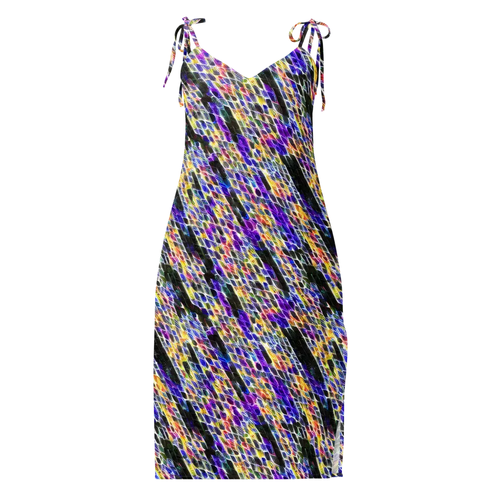Violet Shatter on Slip Dress — Front