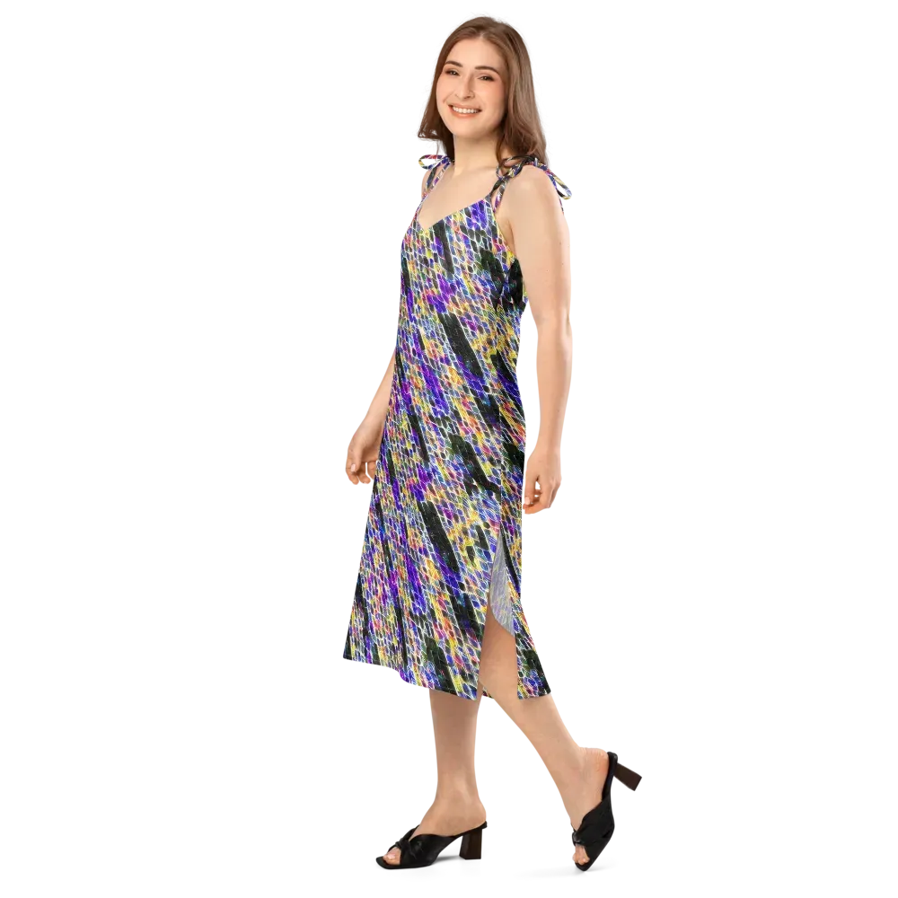 Violet Shatter on Slip Dress — Left Front
