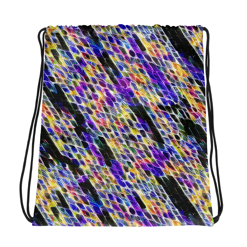 Violet Shatter on Drawstring Bag — Photo
