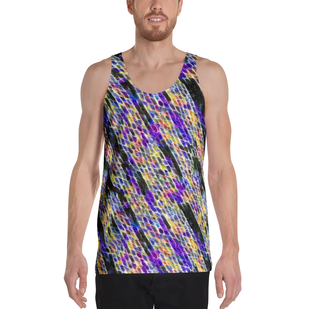 Violet Shatter on Men's Tank Top — Front