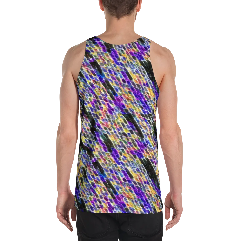 Violet Shatter on Men's Tank Top — Back