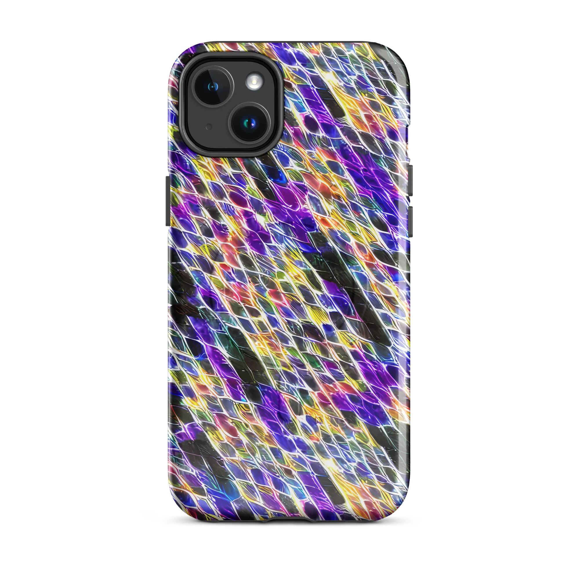 Violet Shatter on MagSafe Tough Case for iPhone® — Front