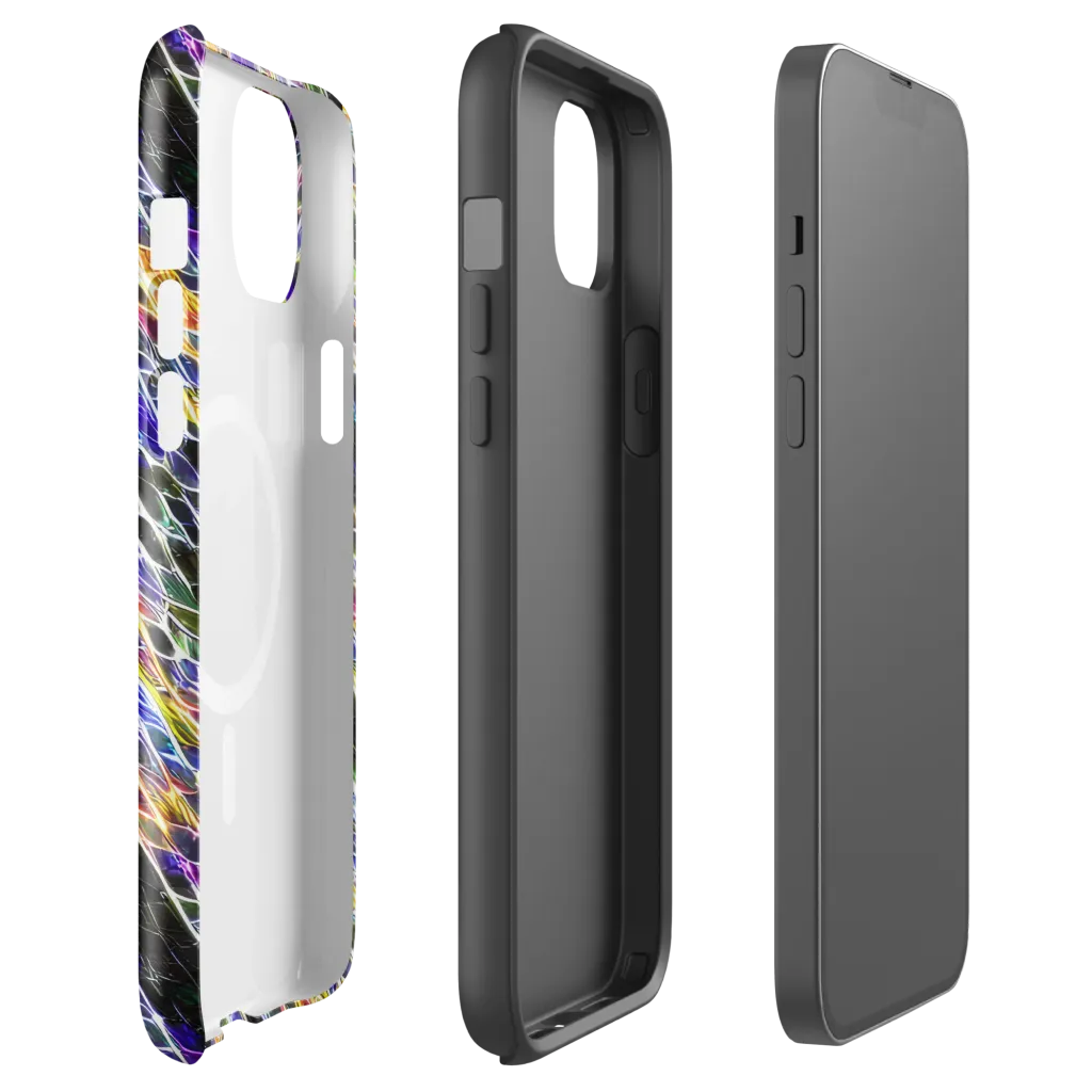 Violet Shatter on MagSafe Tough Case for iPhone® — Front