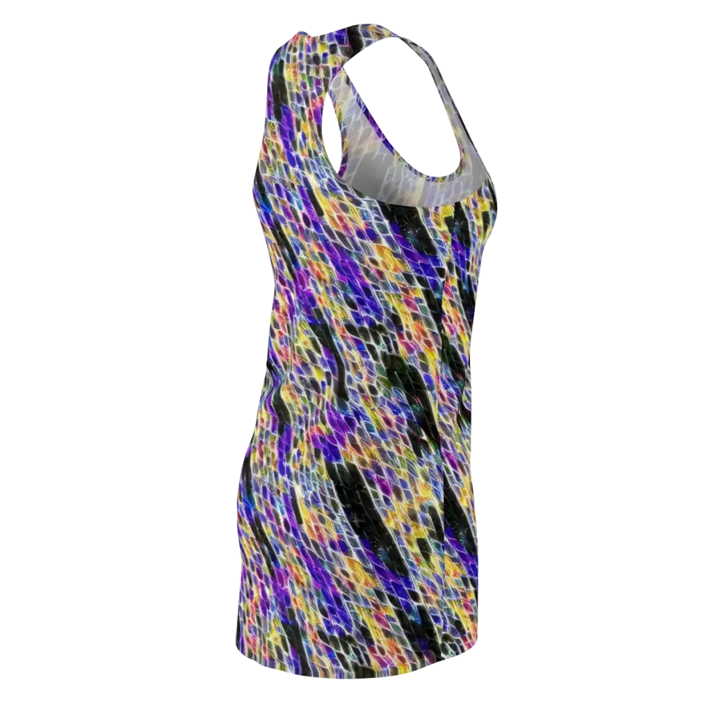 Violet Shatter on Racerback Dress — Back Side