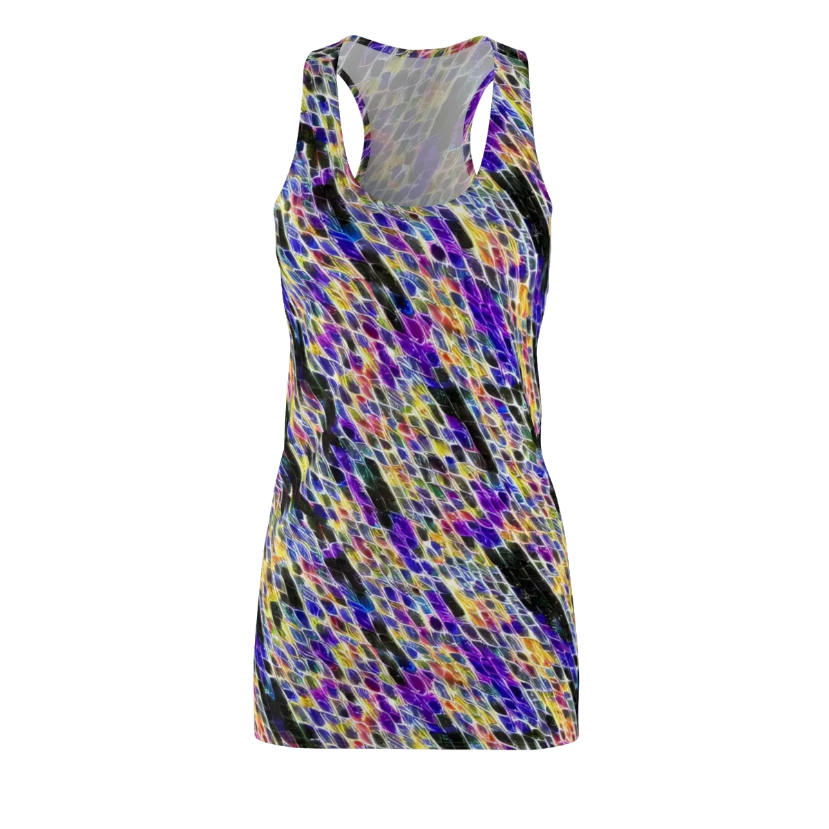 Violet Shatter on Racerback Dress — Front