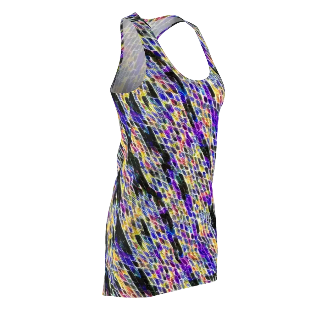 Violet Shatter on Racerback Dress — Front Side