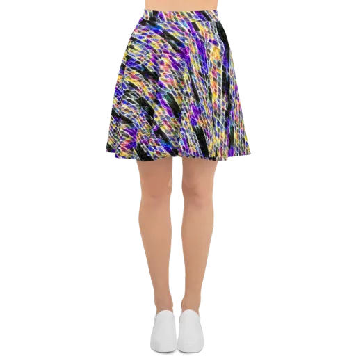Violet Shatter on a Skater Skirt