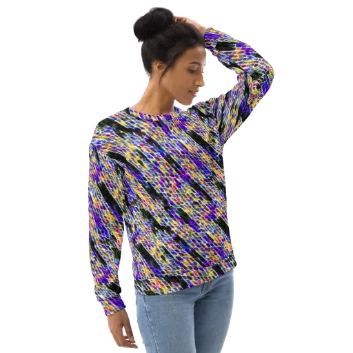 Violet Shatter on a Sweatshirt