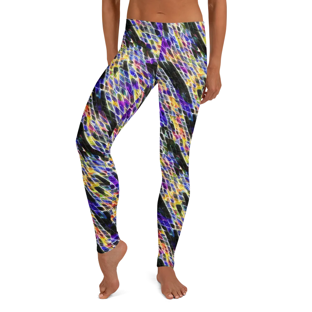 Violet Shatter on Leggings — Front