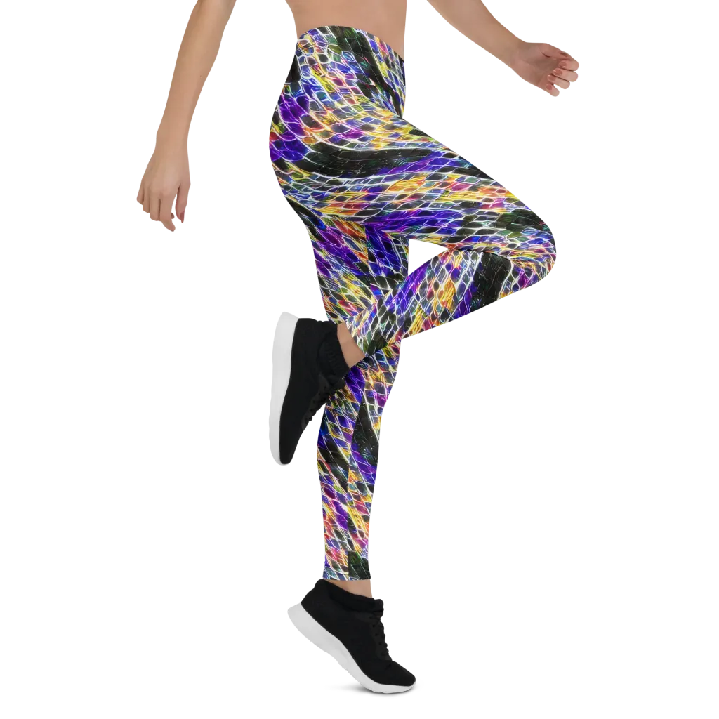 Violet Shatter on Leggings — Right