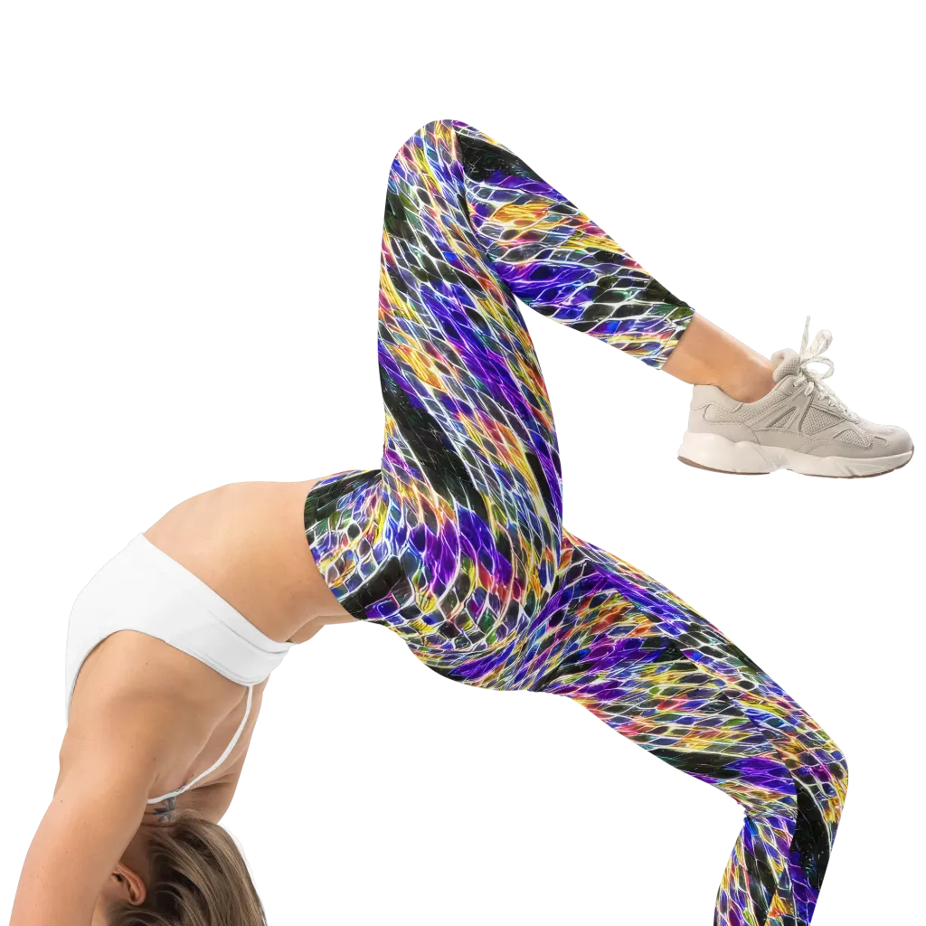 Violet Shatter on Leggings — Right