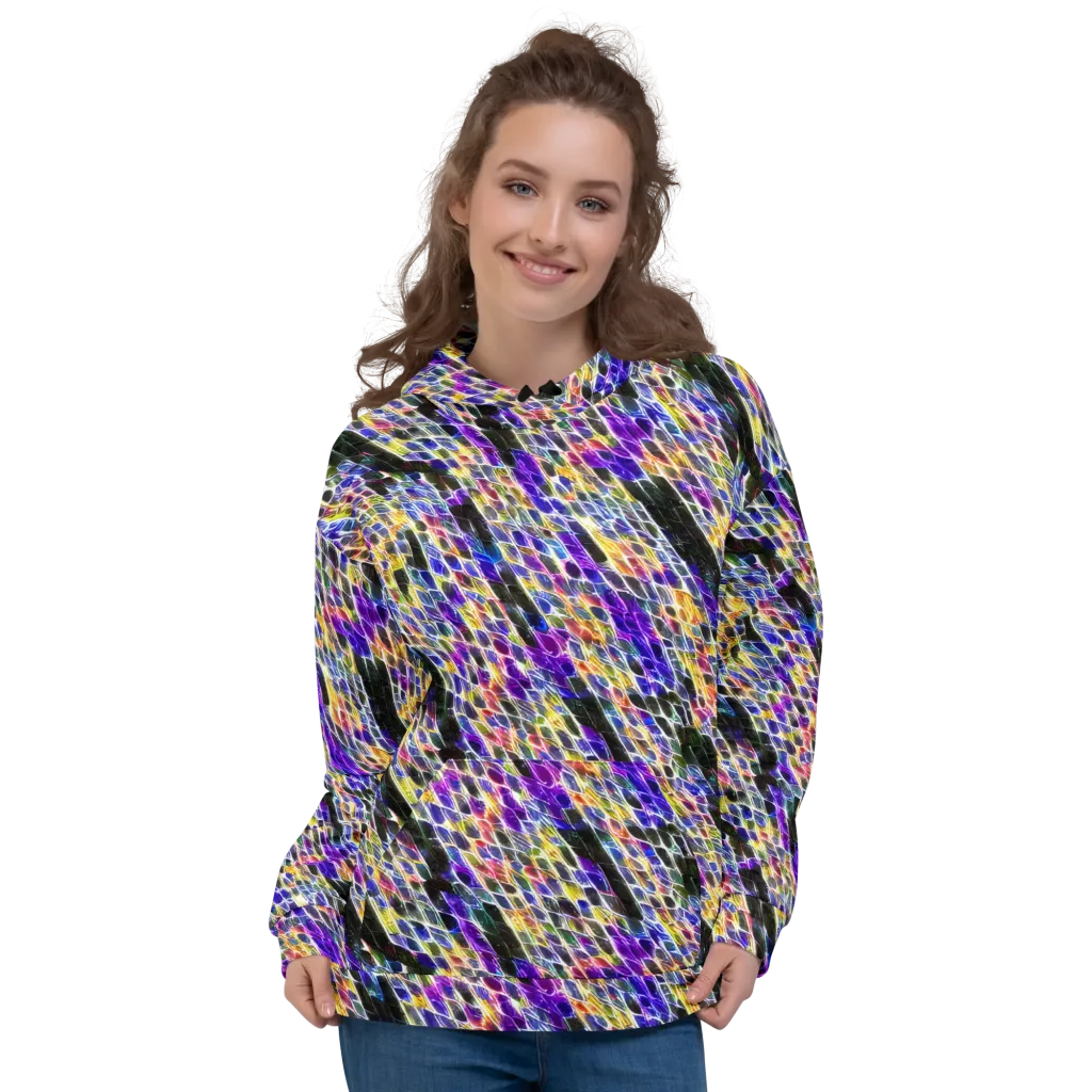 Violet Shatter on Hoodie — Front