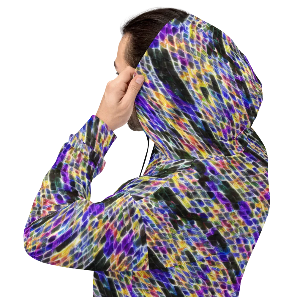 Violet Shatter on Hoodie — Back