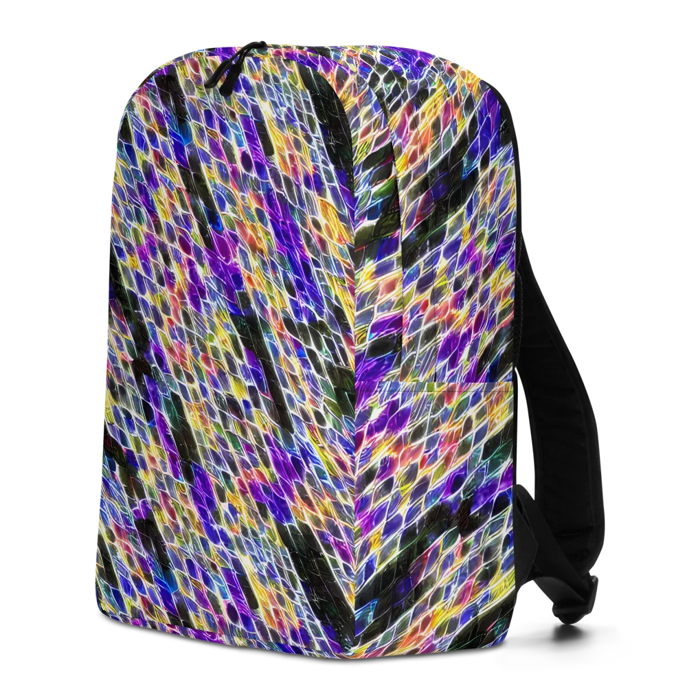 Violet Shatter on Minimalist Backpack — Left