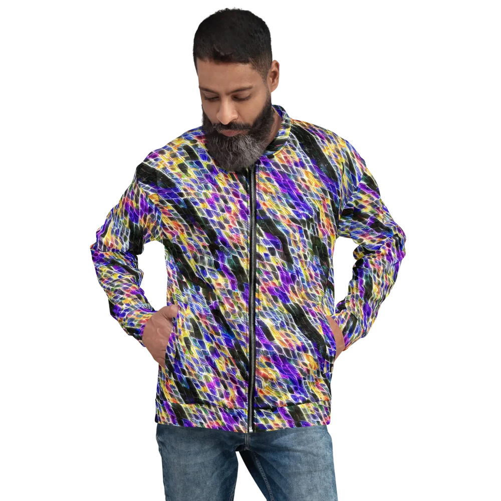 Violet Shatter on Bomber Jacket — Front
