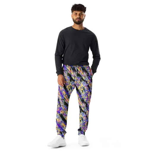 Violet Shatter on a Men's Joggers