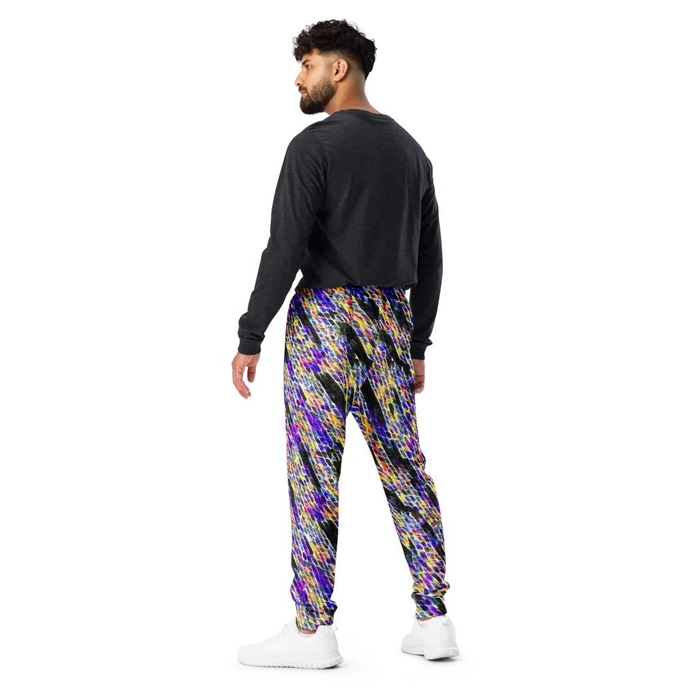 Violet Shatter on Men's Joggers — Back