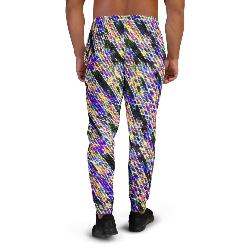 Violet Shatter on Men's Joggers — Back