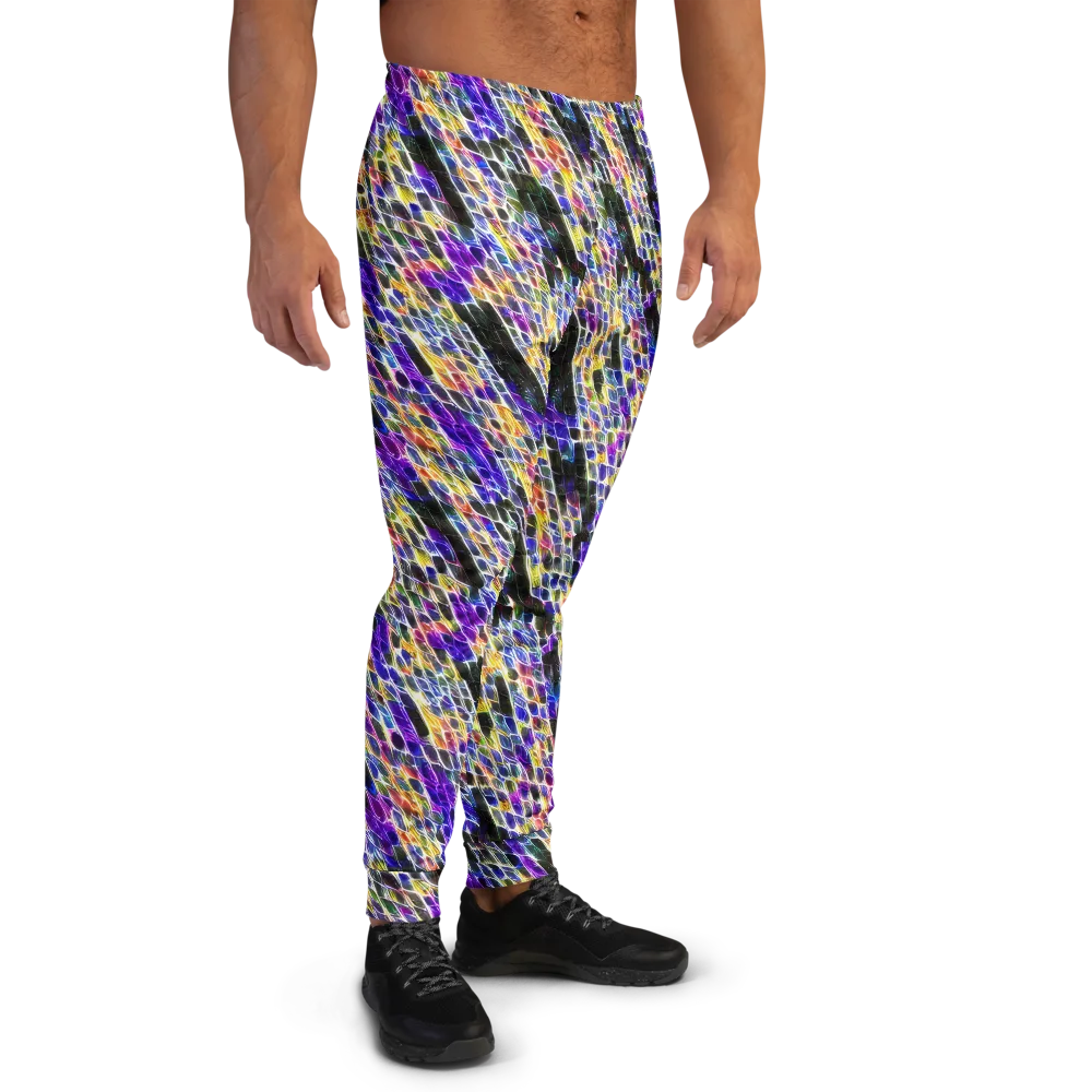 Violet Shatter on Men's Joggers — Right