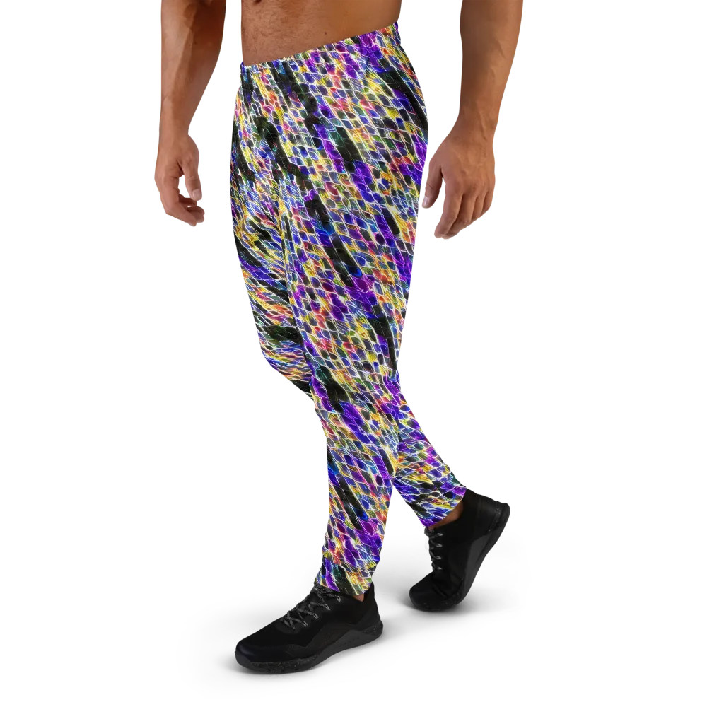 Violet Shatter on Men's Joggers — Left