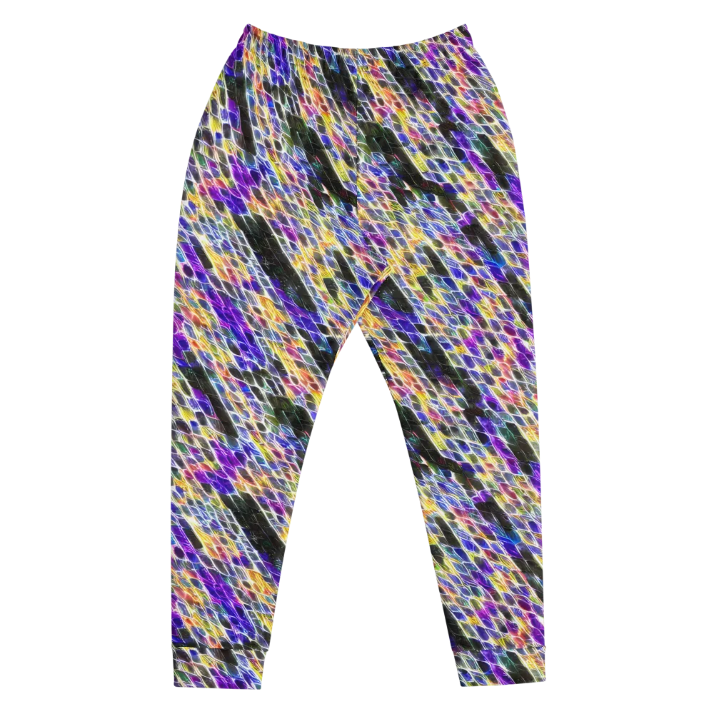 Violet Shatter on Men's Joggers — Front