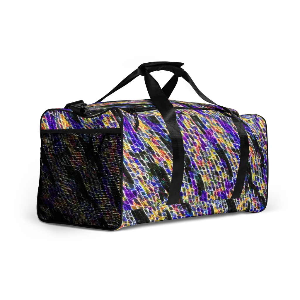Violet Shatter on Duffle Bag — Right Front