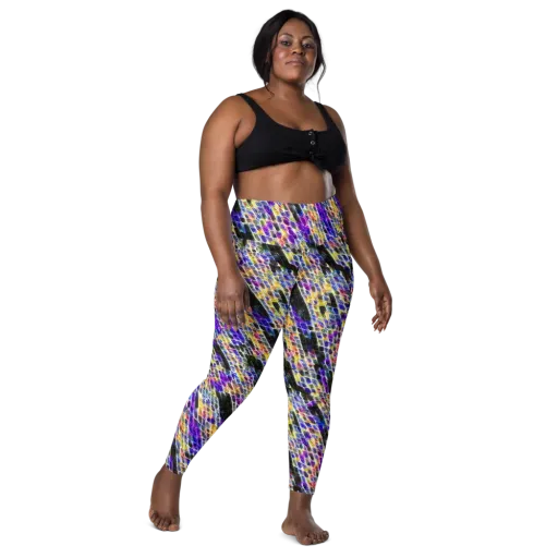 Violet Shatter on a Leggings with Pockets