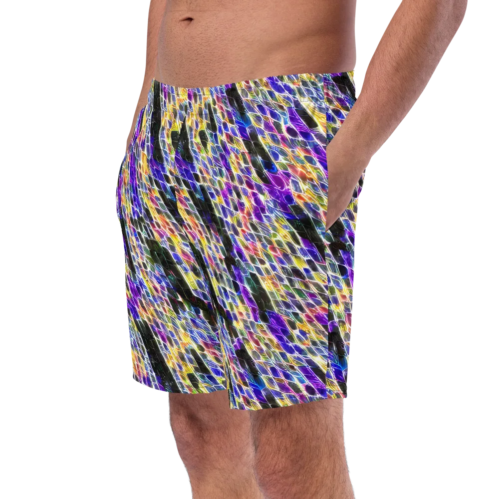 Violet Shatter on Swim Trunks — Left Front