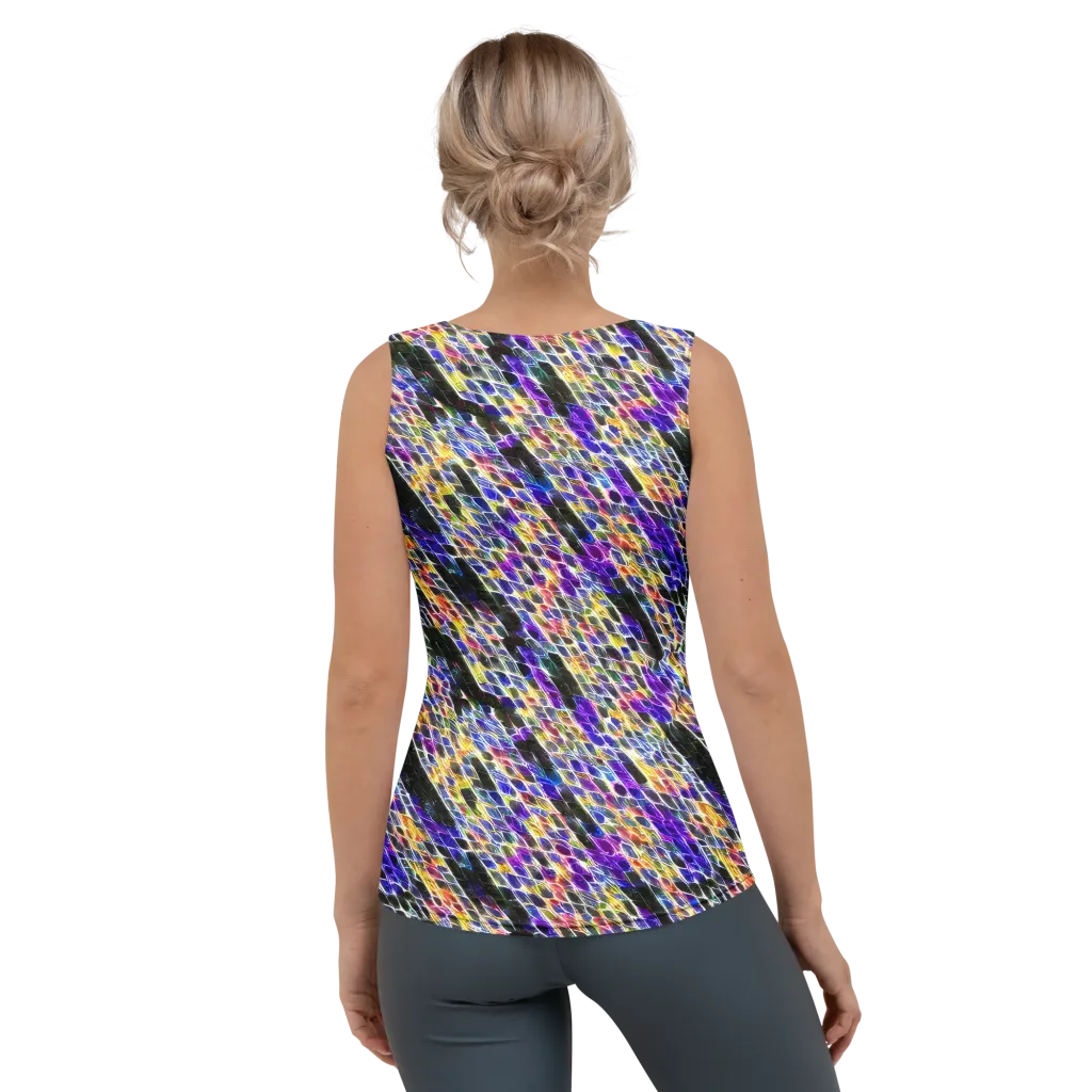 Violet Shatter on Women's Tank Top — Back