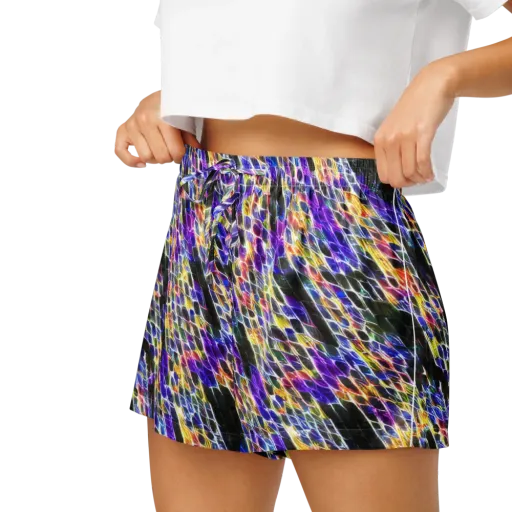 Violet Shatter on a Women's Pajama Shorts