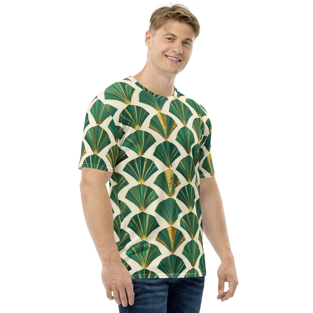 Aurum Éventail on Men's Crew Neck T-Shirt — Right