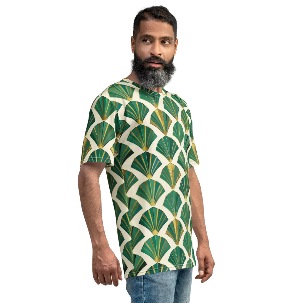 Aurum Éventail on Men's Crew Neck T-Shirt — Right