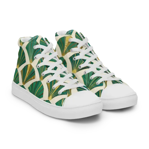 Aurum Éventail on a Men's High Top Canvas Shoes