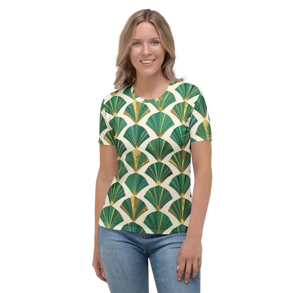Aurum Éventail on Women's Crew Neck T-Shirt — Front