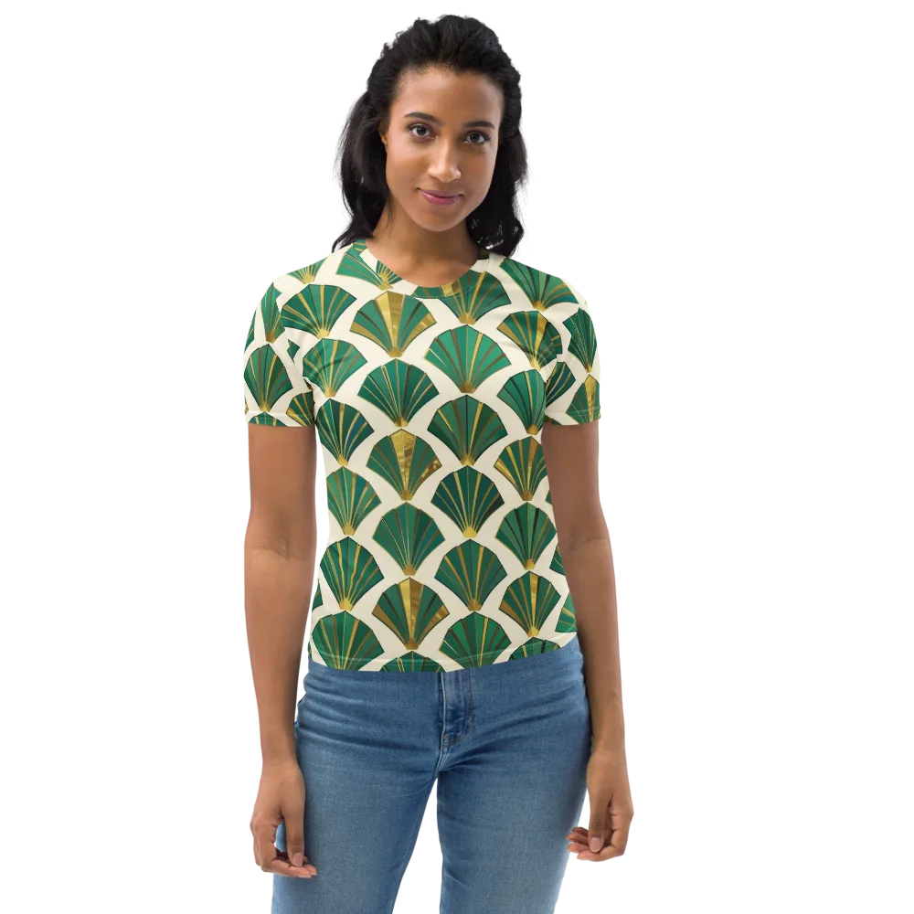 Aurum Éventail on Women's Crew Neck T-Shirt — Front