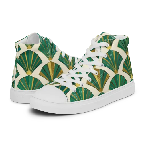 Aurum Éventail on a Women's High Top Canvas Shoes