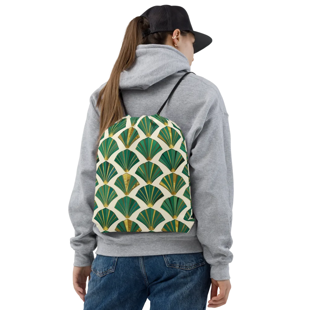 Aurum Éventail on Drawstring Bag — Front