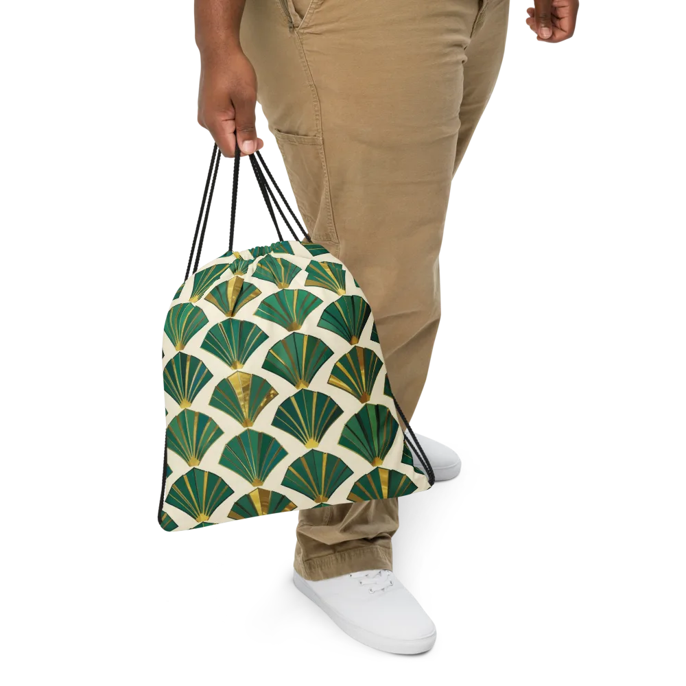 Aurum Éventail on Drawstring Bag — Front