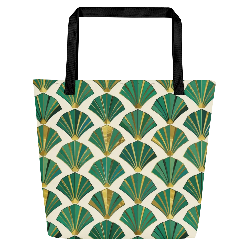 Aurum Éventail on Large Tote Bag W/ Pocket — Front