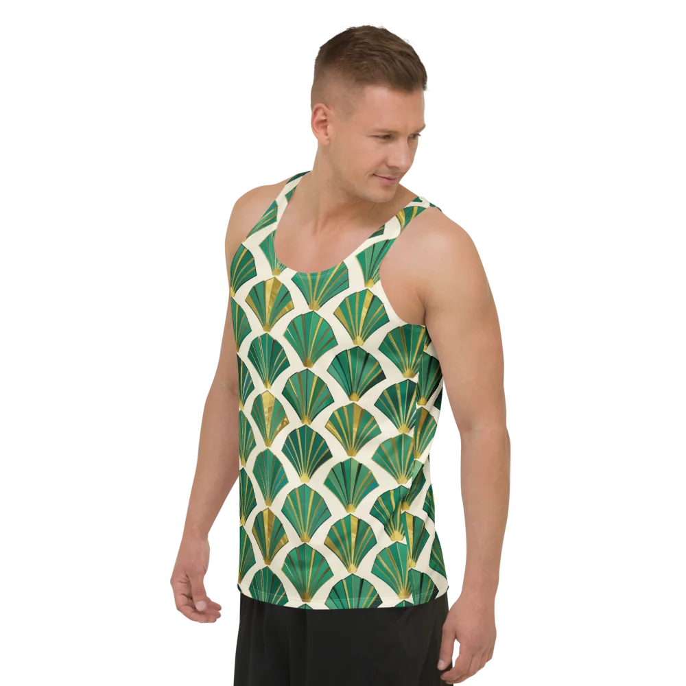 Aurum Éventail on Men's Tank Top — Left Front