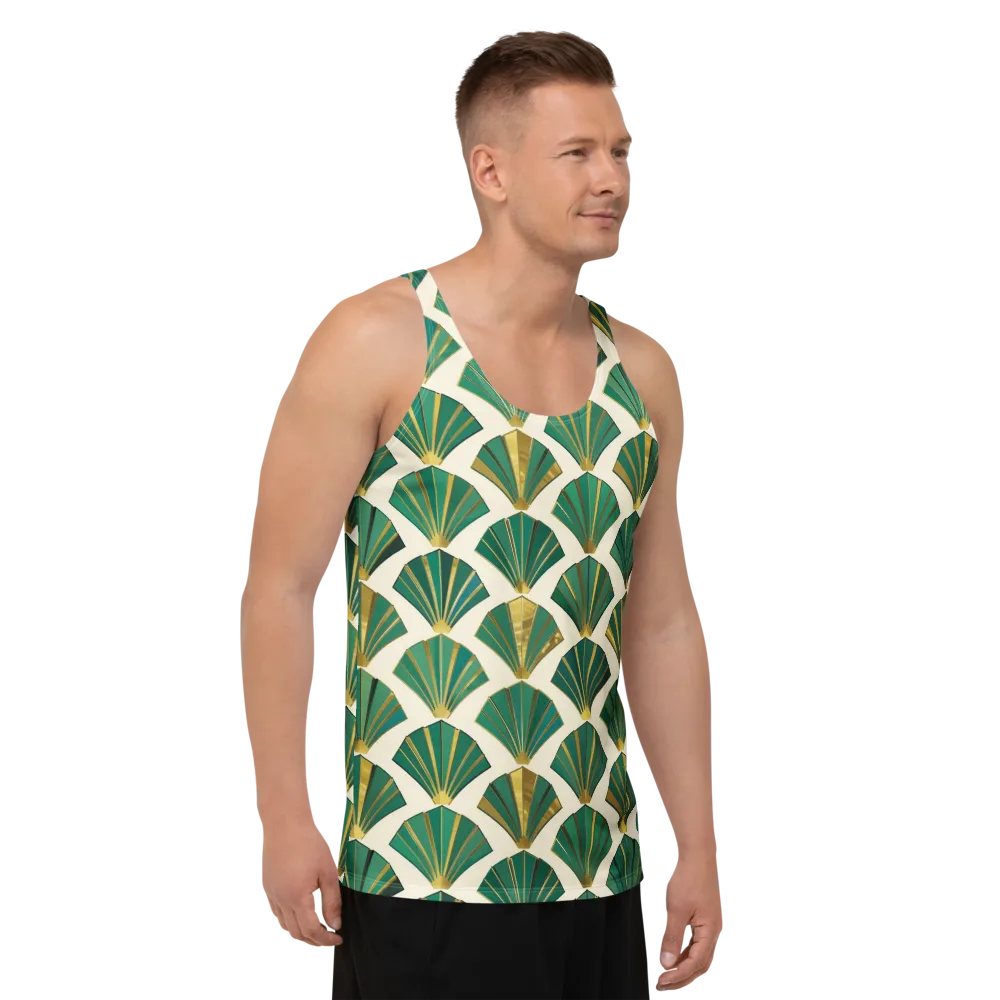 Aurum Éventail on Men's Tank Top — Right Front