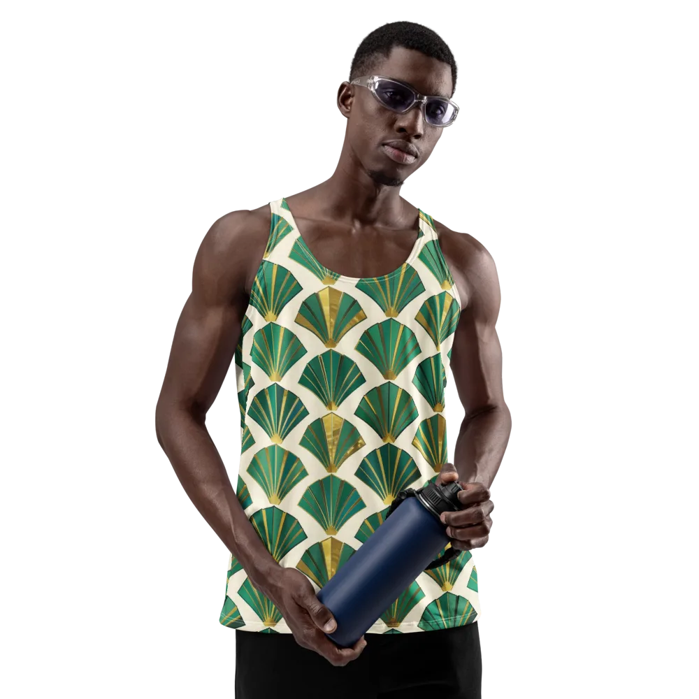 Aurum Éventail on Men's Tank Top — Front