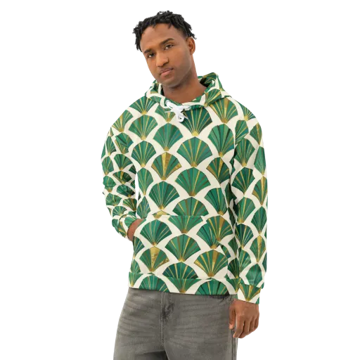 Aurum Éventail on a Cotton Hoodie