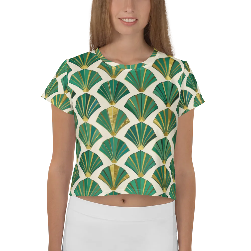 Aurum Éventail on Crop Tee — Front