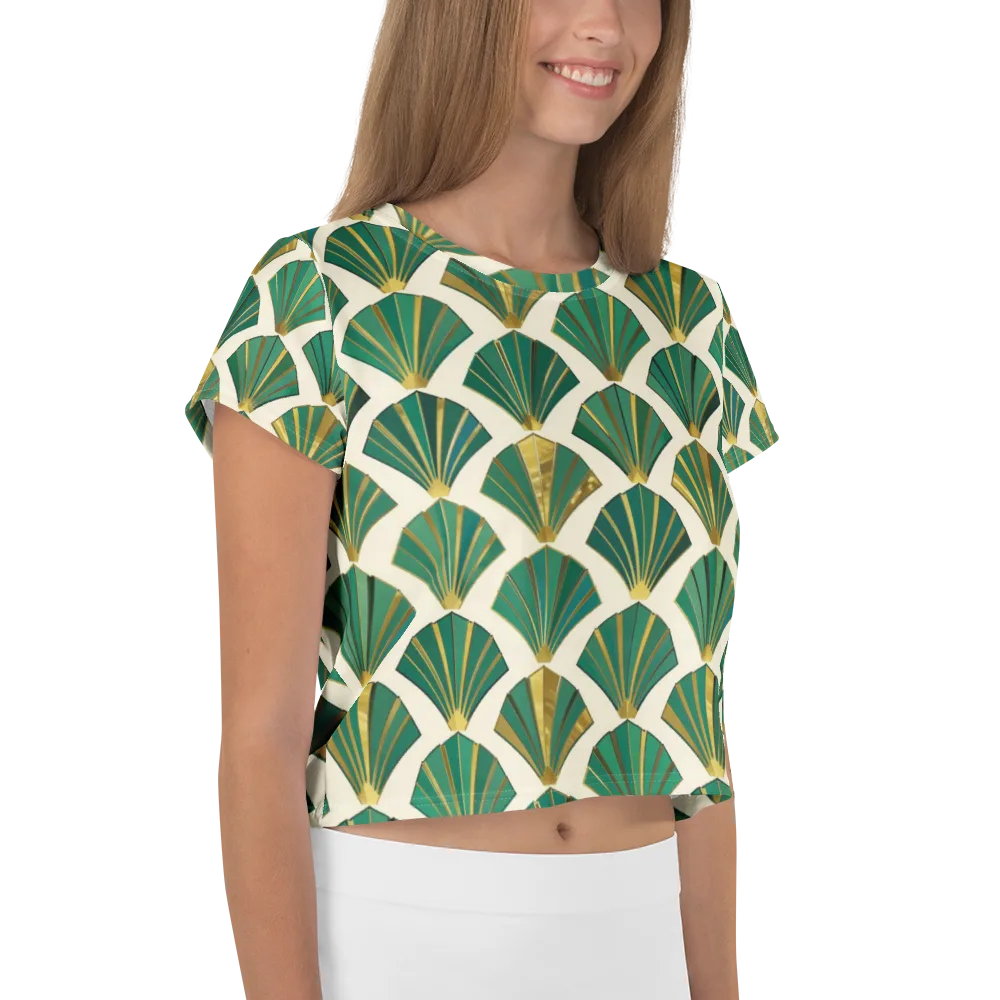 Aurum Éventail on Crop Tee — Right