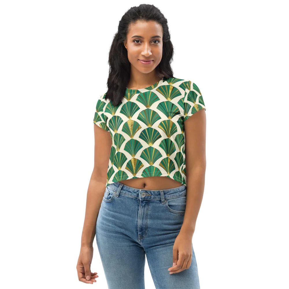 Aurum Éventail on Crop Tee — Front