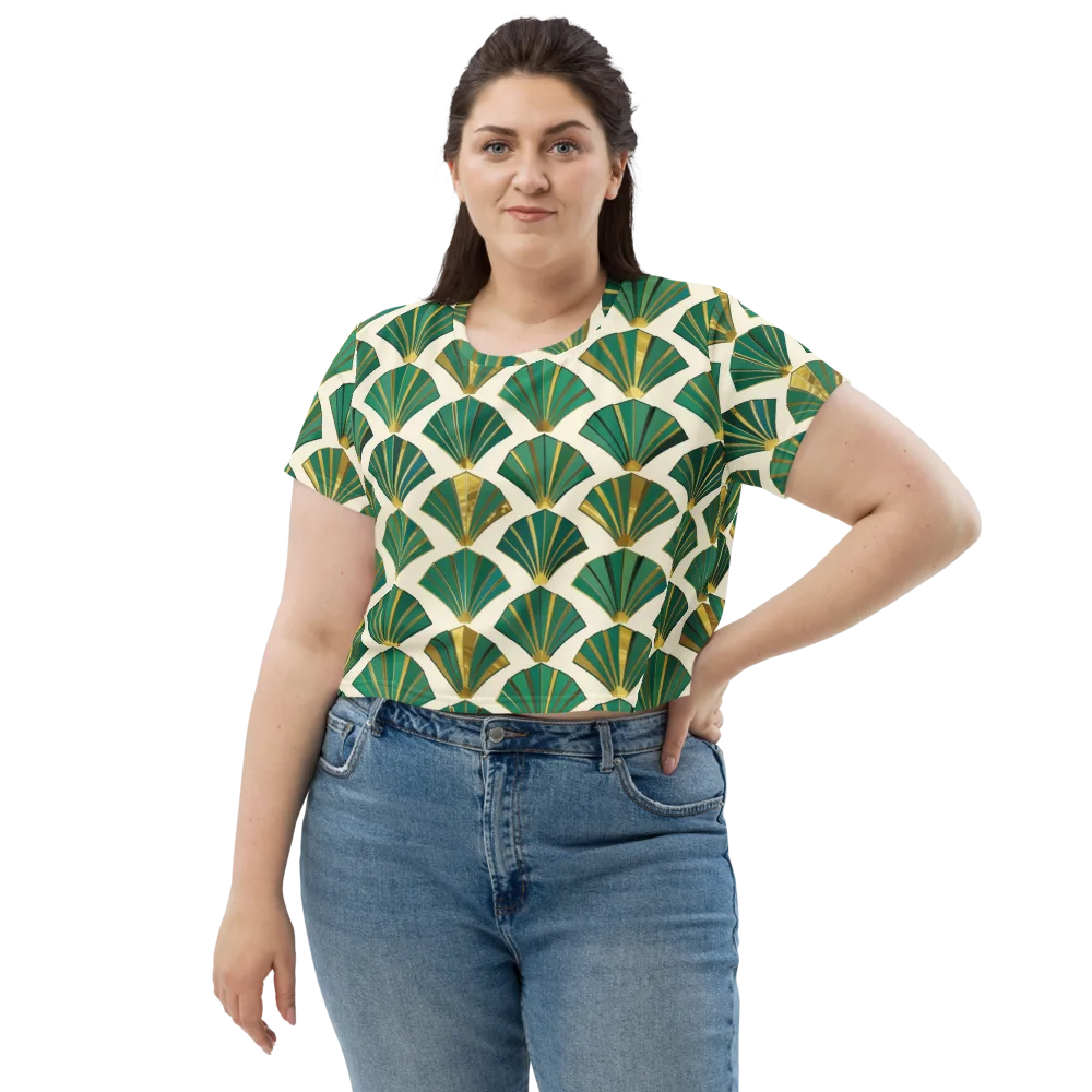 Aurum Éventail on Crop Tee — Front
