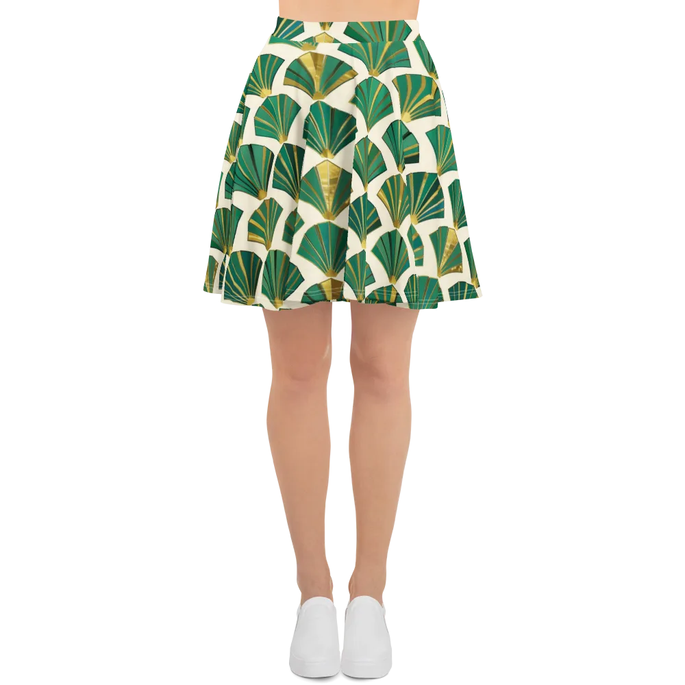 Aurum Éventail on Skater Skirt — Front