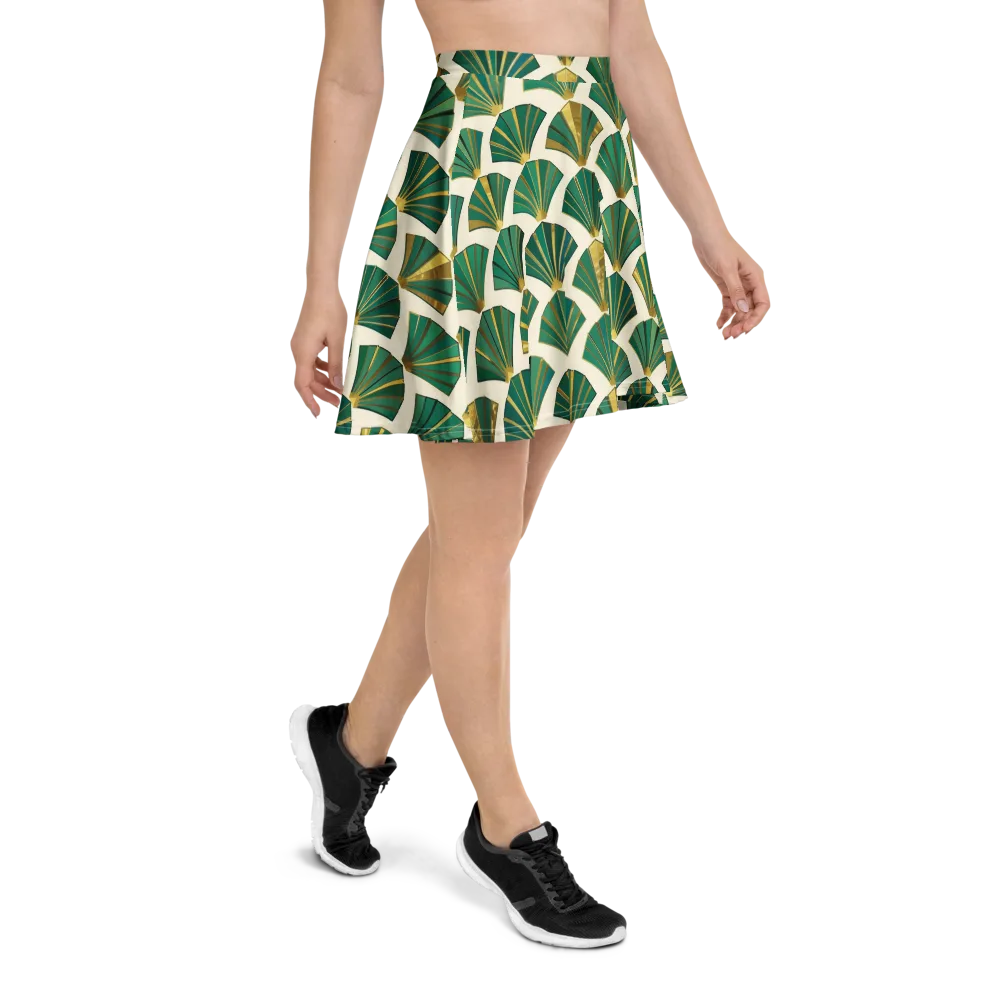 Aurum Éventail on Skater Skirt — Right