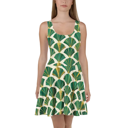 Aurum Éventail on a Skater Dress